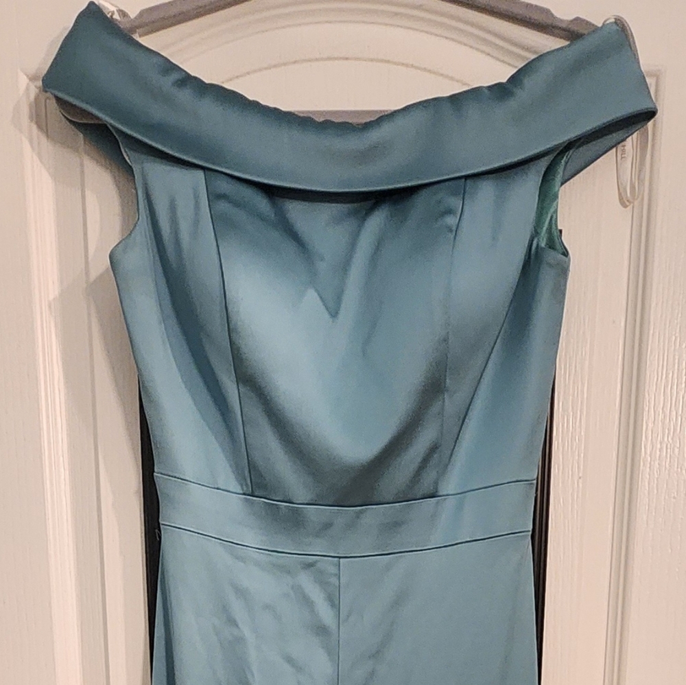 Elegant Aqua Sherri Hill Jumpsuit